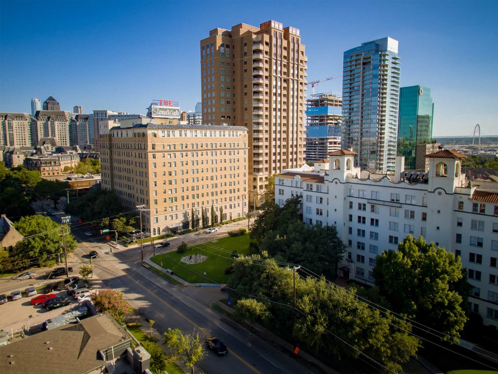 The 3102 Maple Avenue Office Building overlooks all of Uptown