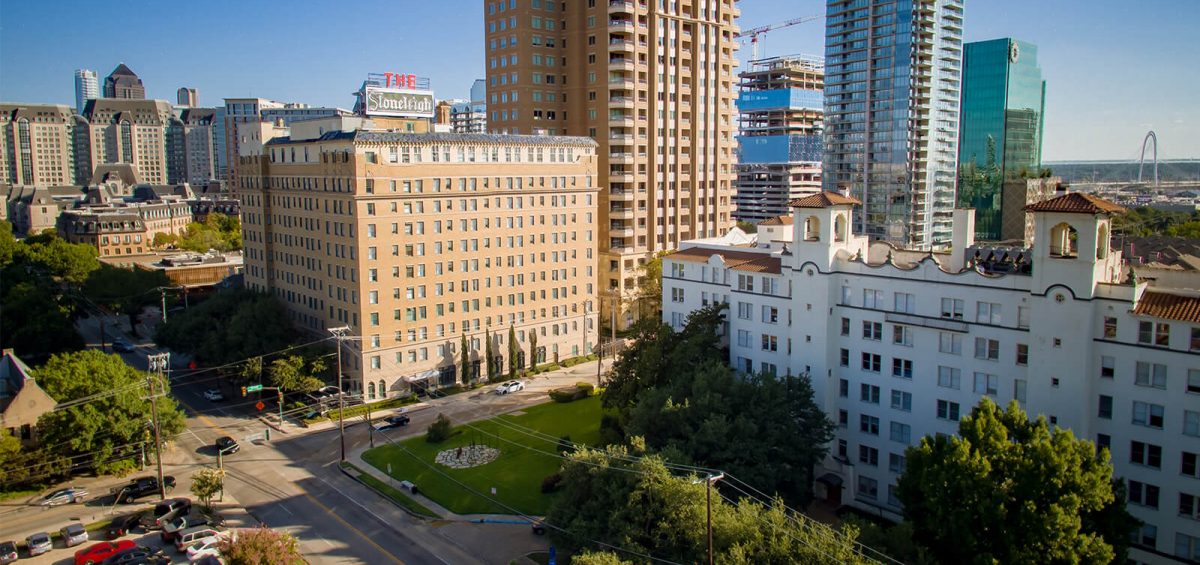 The 3102 Maple Avenue Office Building overlooks all of Uptown